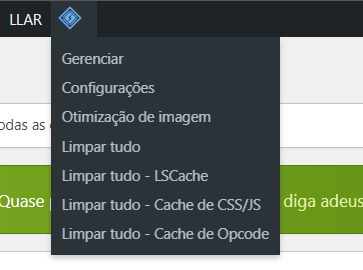 Limpar cache do wordpress