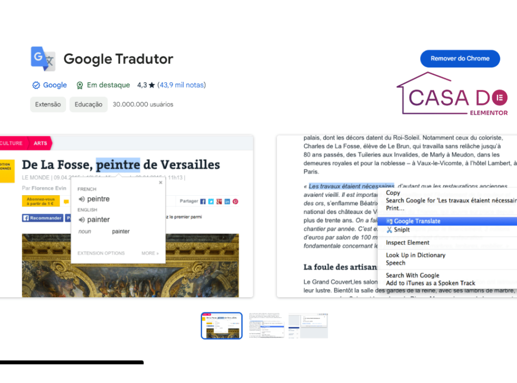 google tradutor extensão de chrome para wordpress