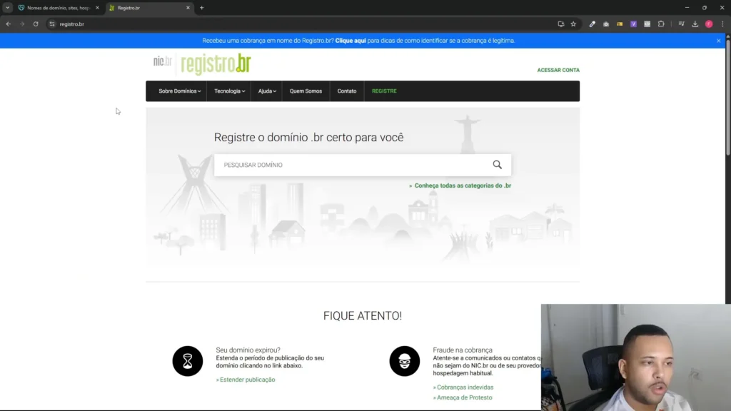 Recomendação de compra de domínio